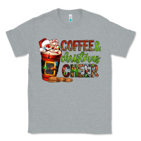 Heather Grey Coffee and Christmas cheer Classic Tee - NancyCooperArtShop