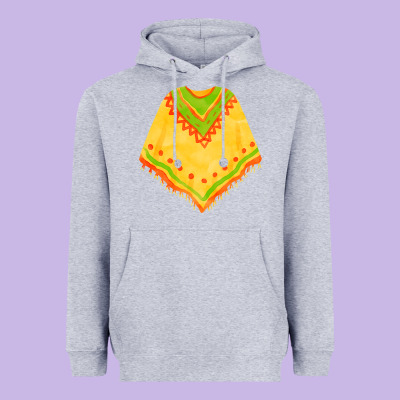 Mexican Poncho Fa Element Heavyweight Hoodie Designed By Fadigitalartstudio