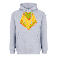Heather Grey mexican poncho fa element Heavyweight Hoodie - FaDigitalArtStudio