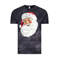 Cloud Black Santa Vintage Tee - NancyCooperArtShop