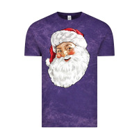 Cloud Purple Santa Vintage Tee - NancyCooperArtShop