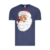 Vintage Denim Santa Vintage Tee - NancyCooperArtShop
