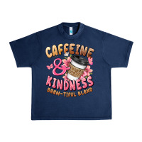 Navy caffeine and kindness brewtiful blend Urban Heavy Tee - JahusDesignShop