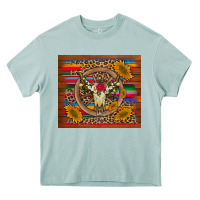 Arona serape sunflowers bull skull background Heavy Core Tee - Artiststas