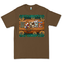 Cacao western nurse glitter leopard sunflowers Premium Tee - BarkalooDesign