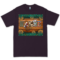 Plum western nurse glitter leopard sunflowers Premium Tee - BarkalooDesign