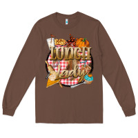 Chestnut fall  lunch lady Long Sleeve Tee - BarkalooDesign