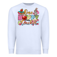 White Easter Day One hoppy Teacher Premium Sweatshirt - OliviaCreatesArt
