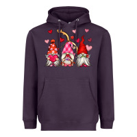 Plum valentine's day gnomes Heavyweight Hoodie - OliviaCreatesArt