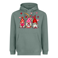 Sage valentine's day gnomes Heavyweight Hoodie - OliviaCreatesArt