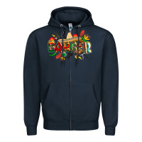 Navy cinco de mayo barber Zipper Hoodie - CowGirlArtShop