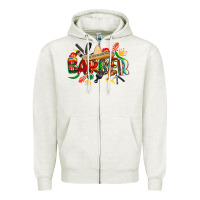 Oatmeal Heather cinco de mayo barber Zipper Hoodie - CowGirlArtShop