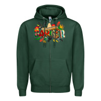 Sports Green cinco de mayo barber Zipper Hoodie - CowGirlArtShop