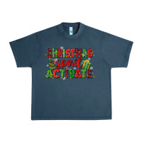 Midnight Navy christmas spirit activate Urban Heavy Tee - MaliasSmallBusiness