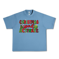 Pebble Blue christmas spirit activate Urban Heavy Tee - MaliasSmallBusiness