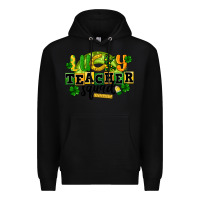 Black Lucky Teacher Squad St. Patrick's Day Premium Hoodie - CowGirlArtShop