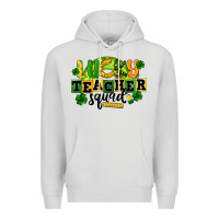 Dove Grey Lucky Teacher Squad St. Patrick's Day Premium Hoodie - CowGirlArtShop