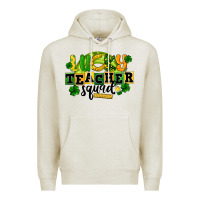 Oatmeal Heather Lucky Teacher Squad St. Patrick's Day Premium Hoodie - CowGirlArtShop