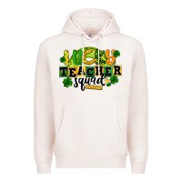 Pale Pink Lucky Teacher Squad St. Patrick's Day Premium Hoodie - CowGirlArtShop