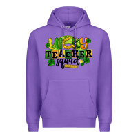 Purple Lucky Teacher Squad St. Patrick's Day Premium Hoodie - CowGirlArtShop