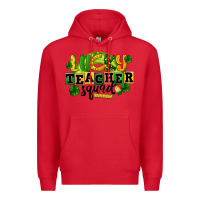 Red Lucky Teacher Squad St. Patrick's Day Premium Hoodie - CowGirlArtShop