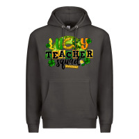 Smoke Lucky Teacher Squad St. Patrick's Day Premium Hoodie - CowGirlArtShop