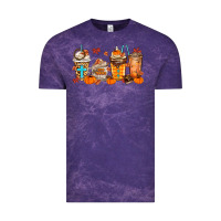 Cloud Purple give thanks coffee cups Vintage Tee - MaliasSmallBusiness