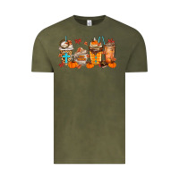 Vintage Olive give thanks coffee cups Vintage Tee - MaliasSmallBusiness