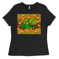 Black St Patricks day truck Ladies Tee - Artiststas
