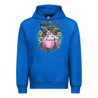 Cobalt Happy Easter Urban Hoodie - CowhideDigitalArt