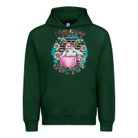 Forest Green Happy Easter Urban Hoodie - CowhideDigitalArt