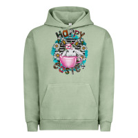 Pigment Oil Green Happy Easter Urban Hoodie - CowhideDigitalArt
