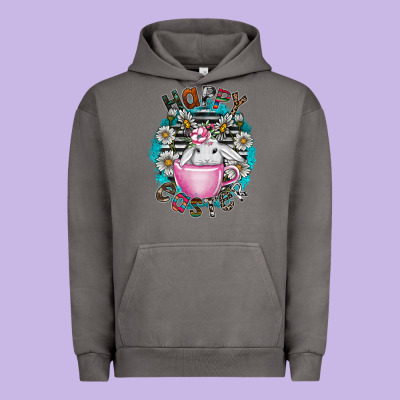 Happy Easter Urban Hoodie Designed By Cowhidedigitalart