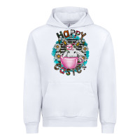 White Happy Easter Urban Hoodie - CowhideDigitalArt
