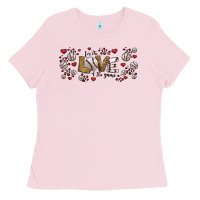 Bubblegum Pink for the love of the game baseball Ladies Tee - Jasminsmagicworld