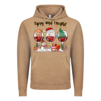 Vintage Coffee tipsy and bright christmas Vintage Hoodie - MaliasSmallBusiness