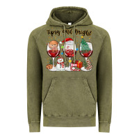 Vintage Olive tipsy and bright christmas Vintage Hoodie - MaliasSmallBusiness