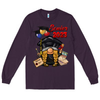 Plum senior 2023 gnome Long Sleeve Tee - BarkalooDesign
