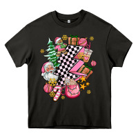 Asphalt pink christmas lightning bolt Heavy Core Tee - AdoDesignShop
