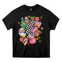 Black pink christmas lightning bolt Heavy Core Tee - AdoDesignShop