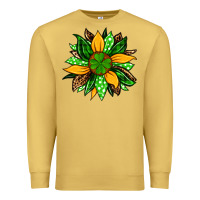 Antique Gold St. Patrick's sunflower Premium Sweatshirt - OliviaCreatesArt