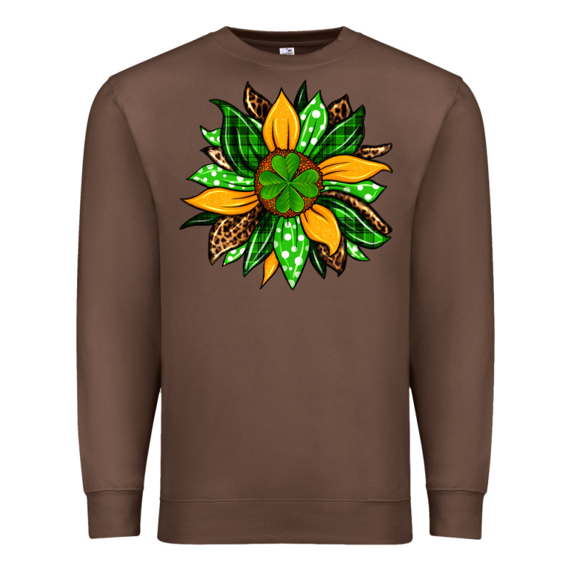 St. Patrick's Sunflower Premium Sweatshirt by OliviaCreatesArt | Teevron