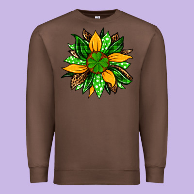 St. Patrick's Sunflower Premium Sweatshirt Designed By Oliviacreatesart