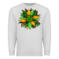 Dove Grey St. Patrick's sunflower Premium Sweatshirt - OliviaCreatesArt