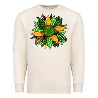 Sandshell St. Patrick's sunflower Premium Sweatshirt - OliviaCreatesArt