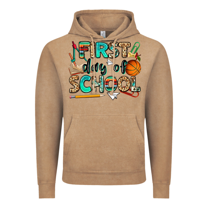 First Day Of School Vintage Hoodie by NancyCooperArtShop | Teevron