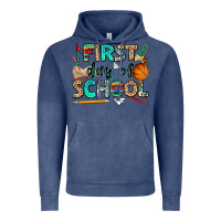 Vintage Denim first day of school Vintage Hoodie - NancyCooperArtShop