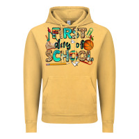 Vintage Mustard first day of school Vintage Hoodie - NancyCooperArtShop