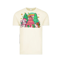 Vintage Arctic Unicorn Christmas trees Vintage Tee - NancyCooperArtShop