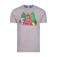 Vintage Zinc Unicorn Christmas trees Vintage Tee - NancyCooperArtShop